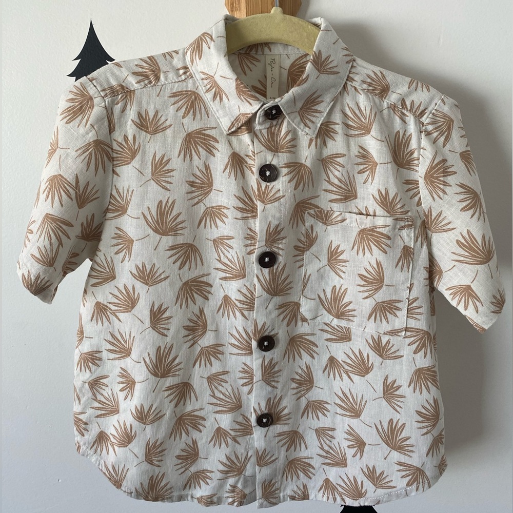 Rylee + Cru Collared Shirt / Palm